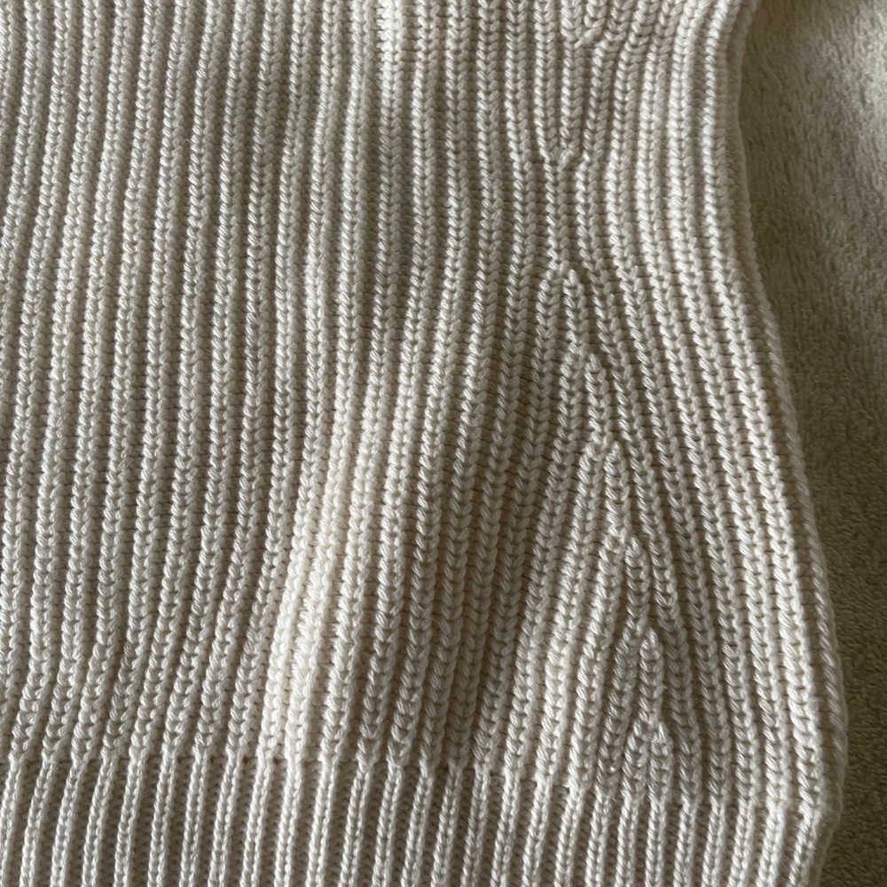 Talbots Ribbed Knit Sweater - Cream - Picture 2 of 8